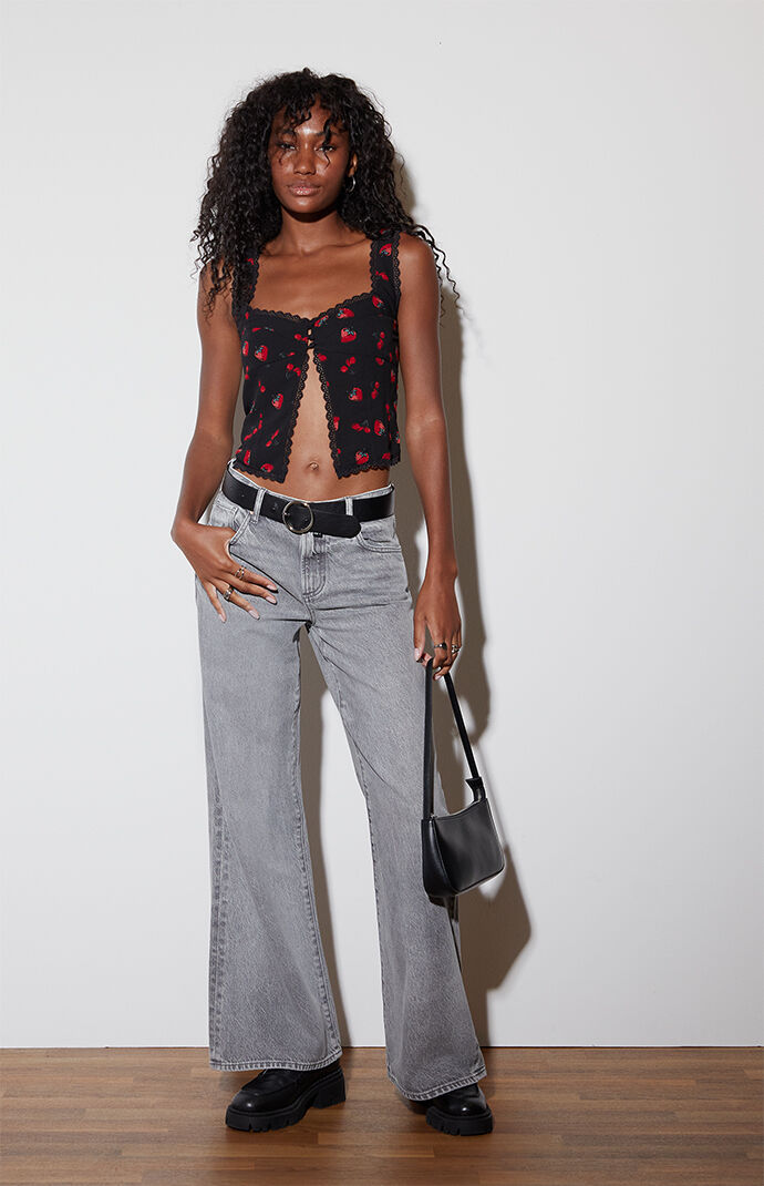 LA Hearts Cherry Berry Fly Away Top | Pacsun