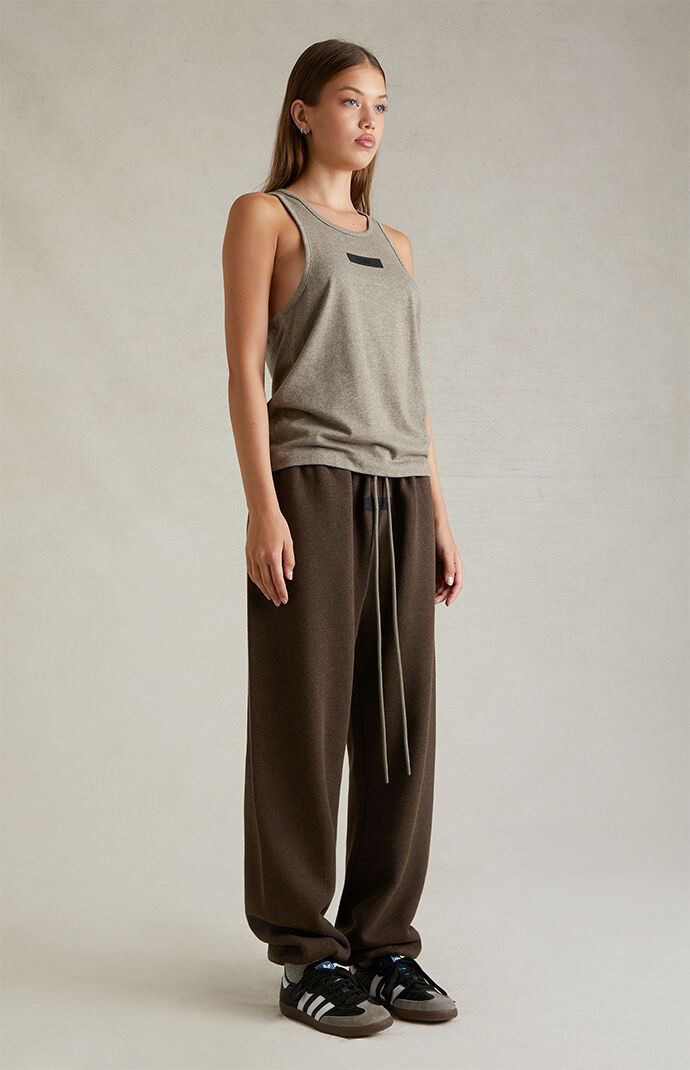 【FOG Essentials】Women's Heather Wood Sweatpants Fear of God Essentials Women's Heather Wood Sweatpants | PacSun