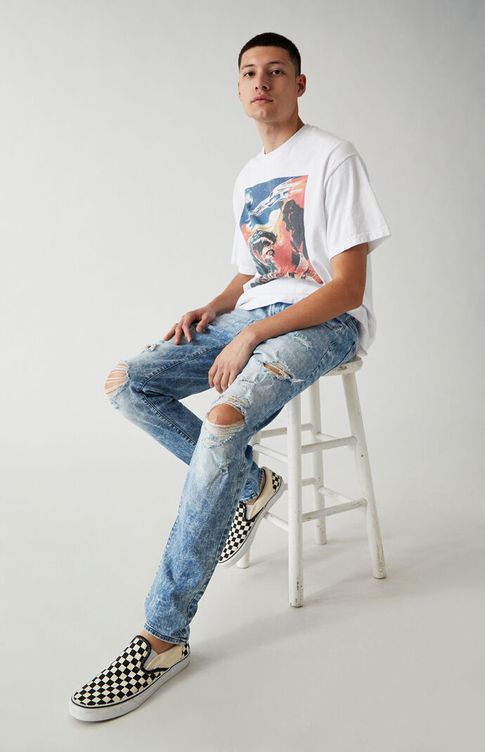 Medium Indigo Stacked Skinny Jeans