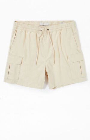 Cream Cargo Shorts