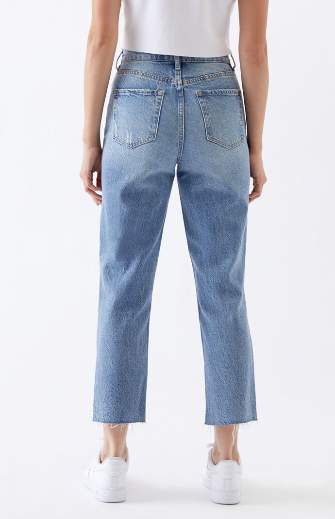 Aquarius High Waisted Straight Leg Jeans