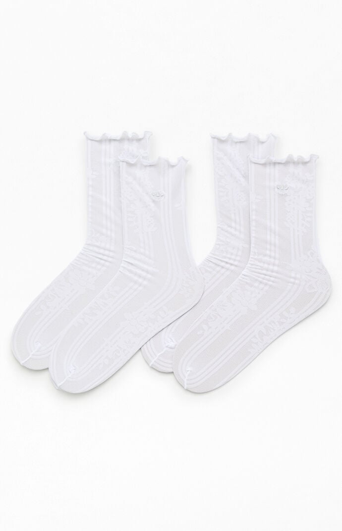 adidas 2 Pack Originals Lace Floral Socks