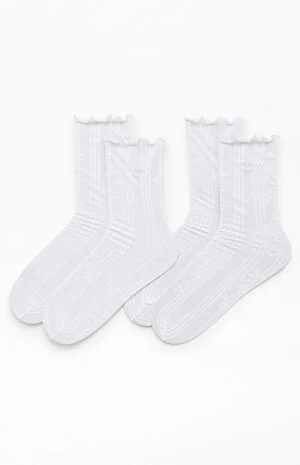 2 Pack Originals Lace Floral Socks image number 1