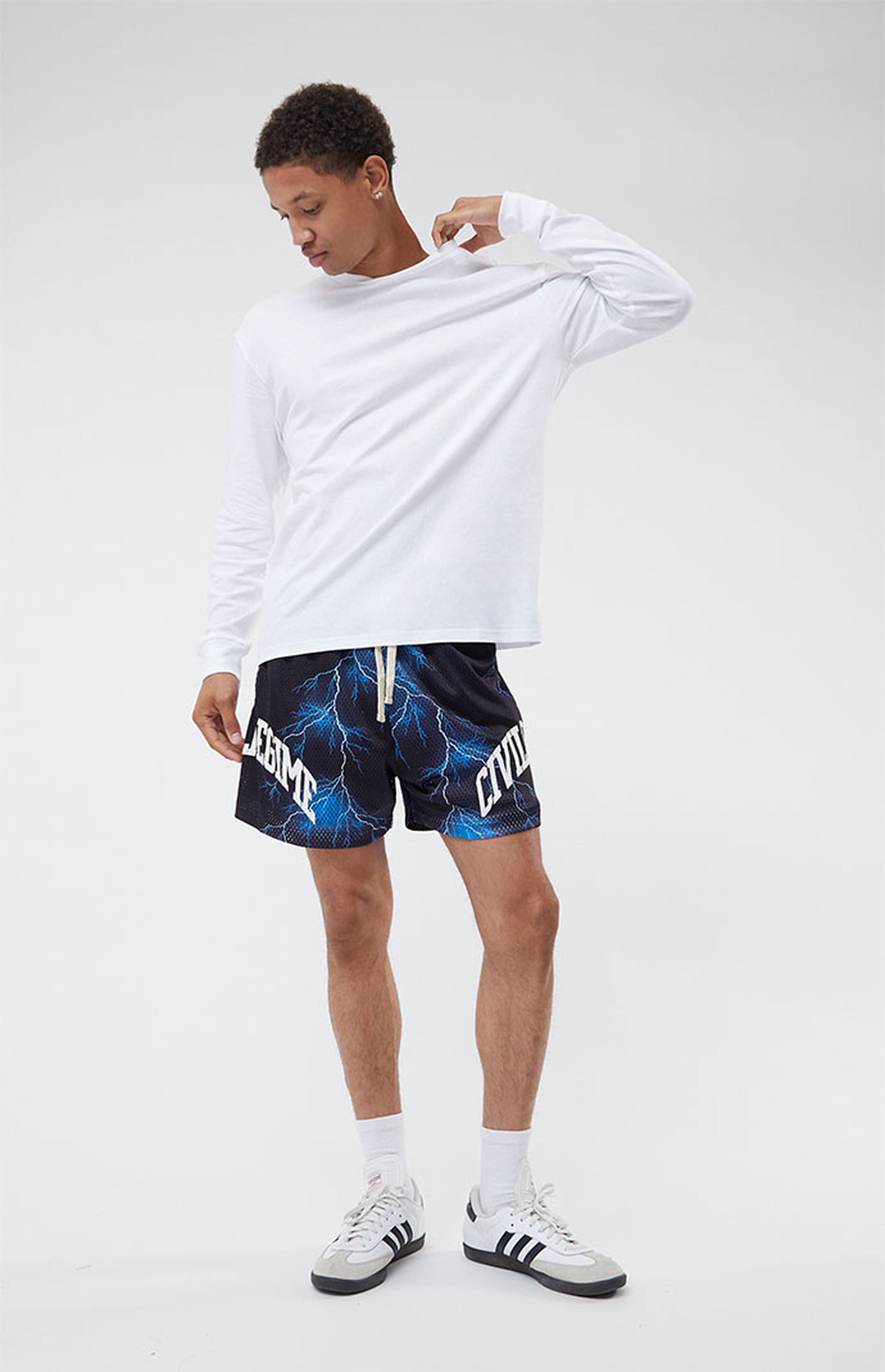 Civil Lightning Mesh Shorts PacSun