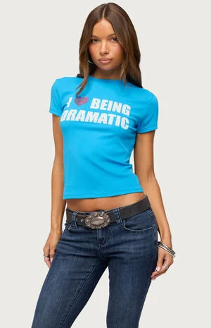 Drama Queen Rhinestone T-Shirt image number 1