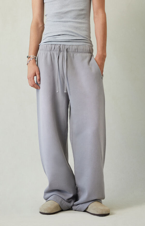 Pacsun Light Gray Fleece Extreme Baggy Sweatpants