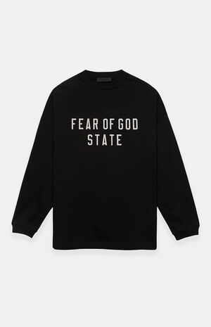Black Heavy Long Sleeve T-Shirt image number 1