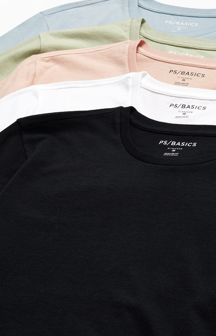 5-Pack Scallop T-Shirts