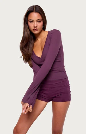 Ferne Long Sleeve V Neck Top image number 2