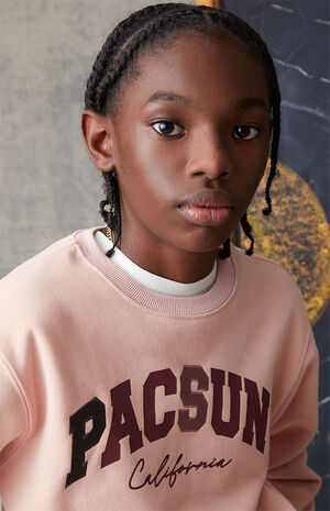 Light Pink Crew Neck Sweatshirt image number 4