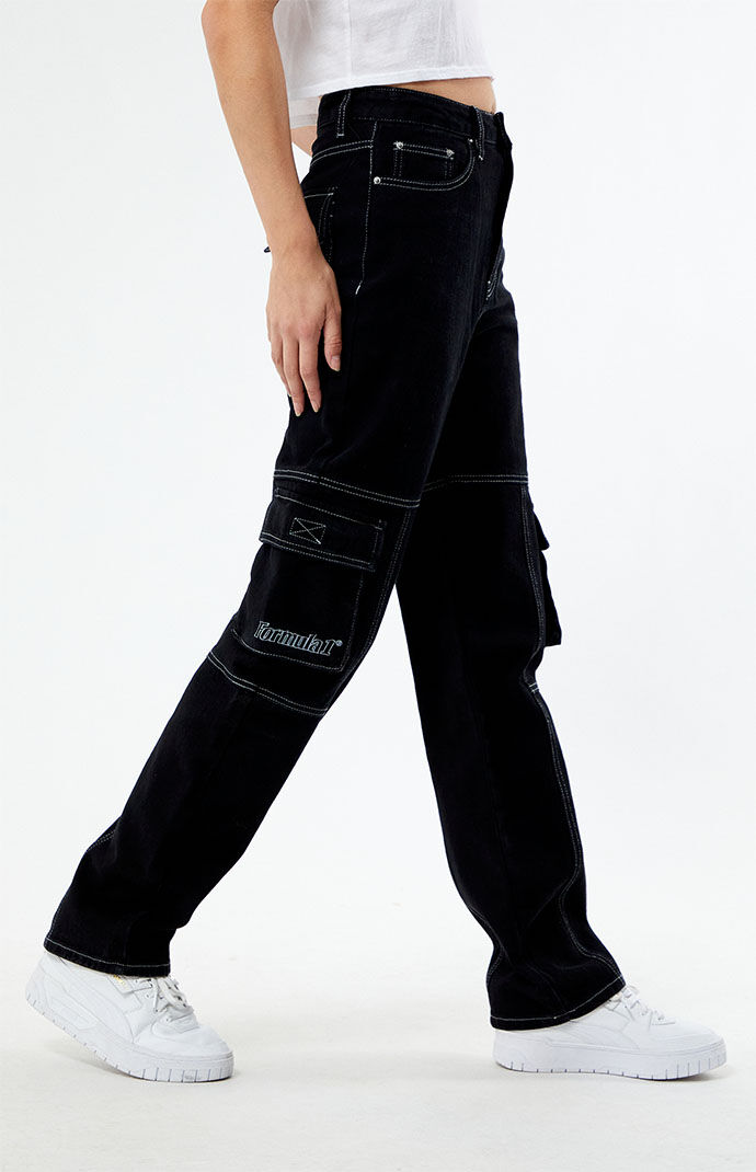 Formula 1 x PacSun Black Raceway '90s Boyfriend Cargo Jeans
