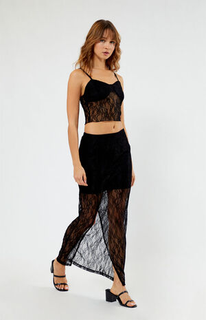Lace Midi Skirt Lace Midi Skirt image number 1