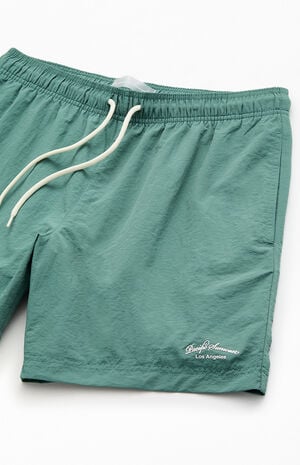 Green Collegiate 6.5" Swim Trunks image number 4