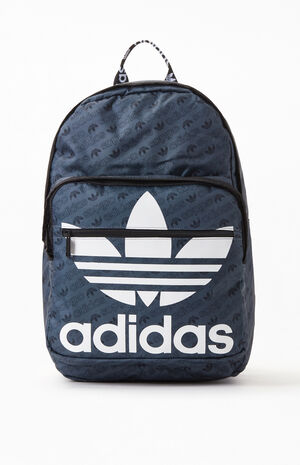 Charcoal Print Trefoil Pocket Backpack image number 1