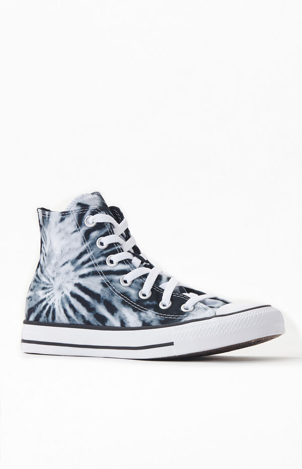 Converse Black Tie-Dyed Chuck Taylor All Star High Top Shoes | PacSun