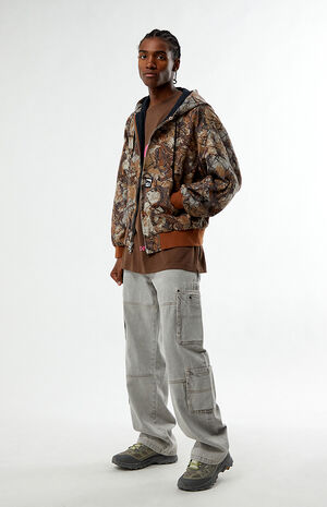 Camo Glen Hooded Zip Up Jacket image number 1