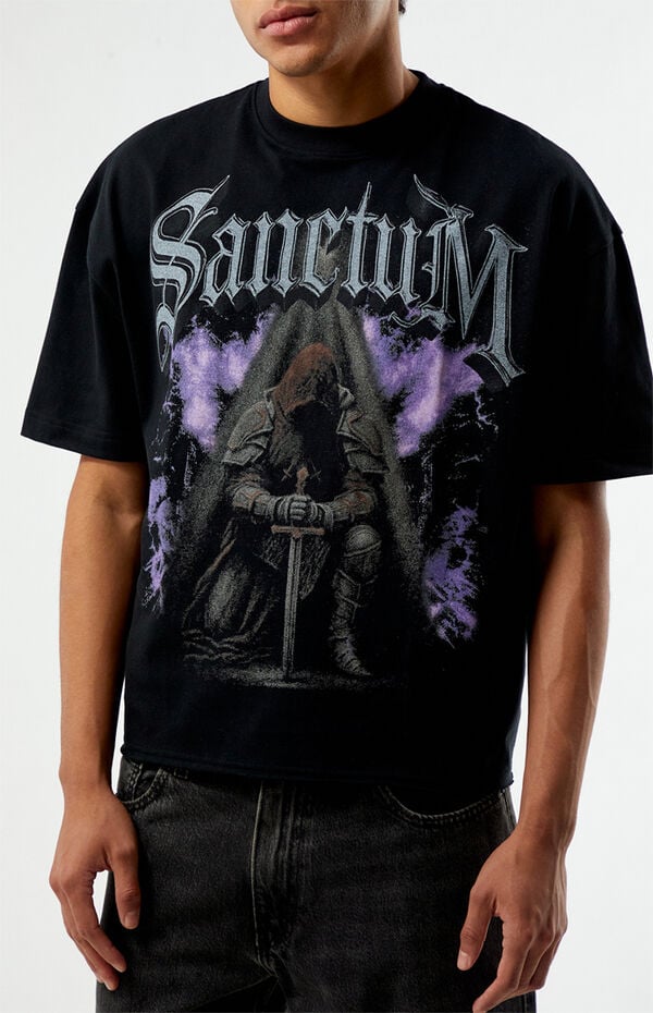 Pacsun Sanctum Cropped Boxy T-Shirt