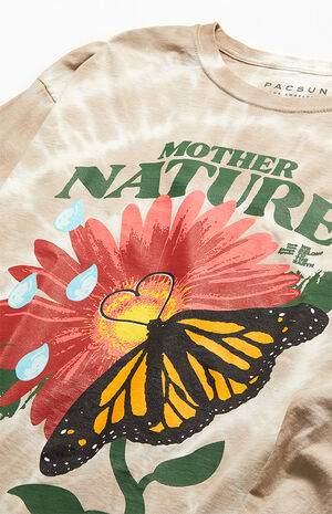 Mother Nature Tie Dyed Long Sleeve T-Shirt Mother Nature Tie Dyed Long Sleeve T-Shirt image number null