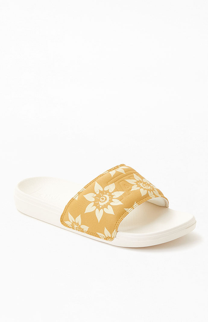 Yellow slides vans new arrivals