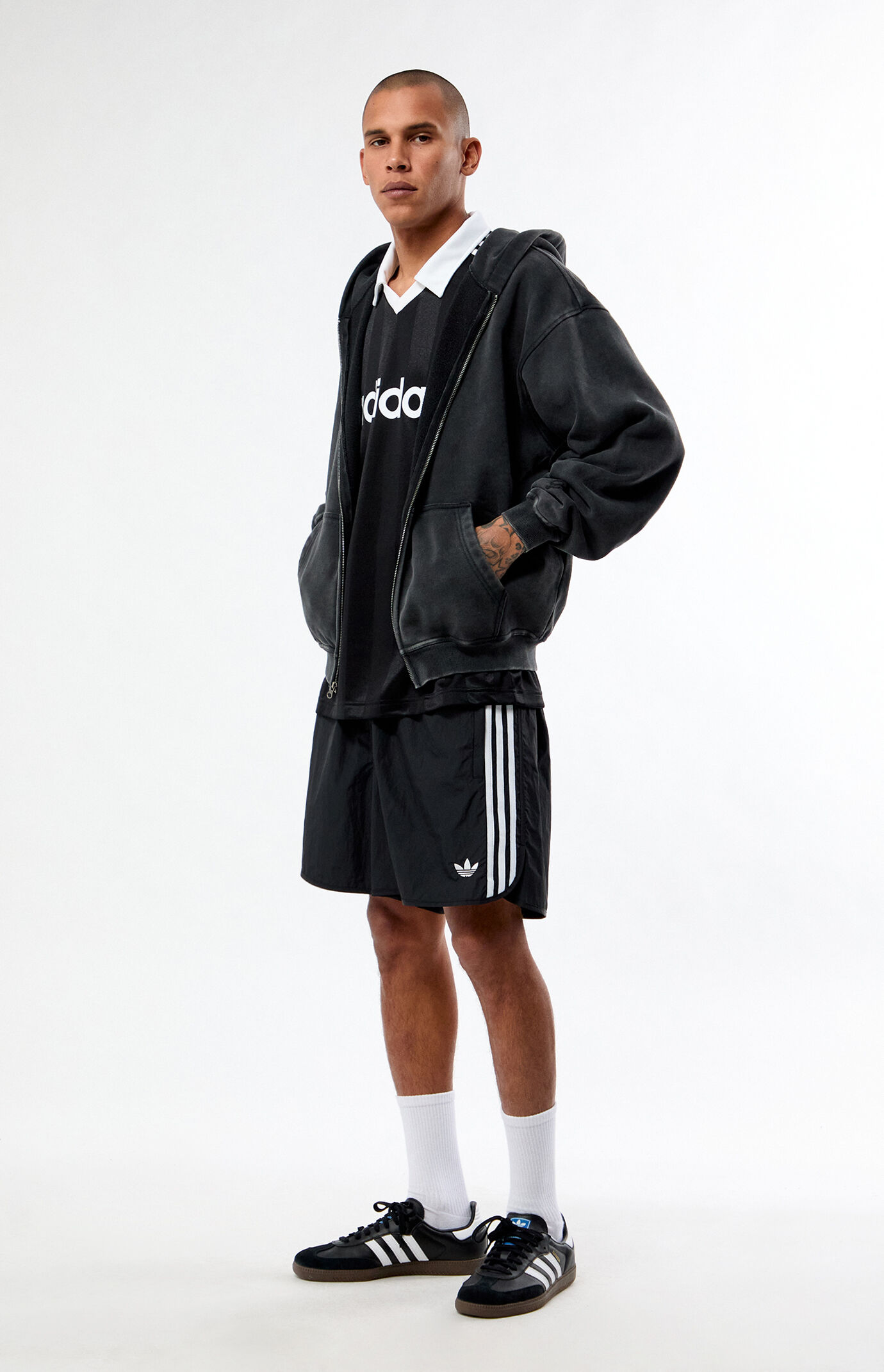 adidas Black Sprinter Shorts | Pacsun