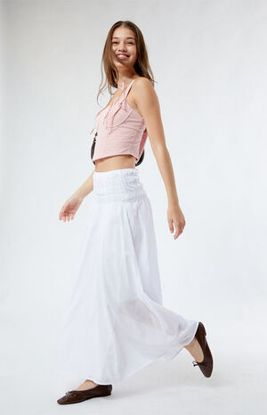 Cotton Tiered Maxi Skirt image number 1