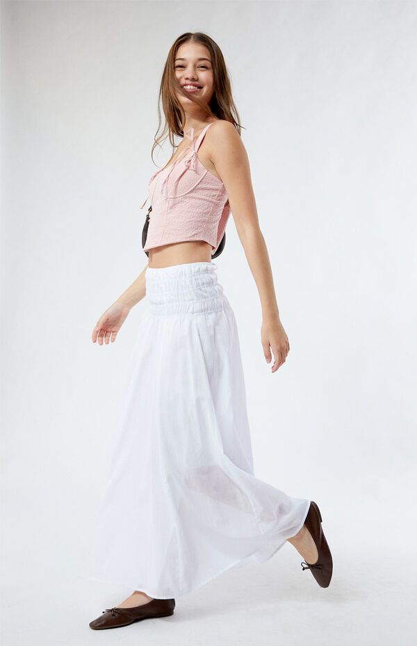Cotton Tiered Maxi Skirt