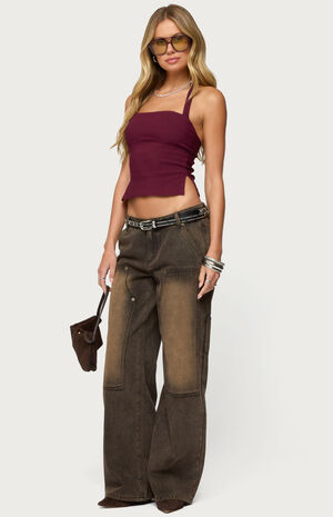 Ayla Low Rise Carpenter Jeans image number 5