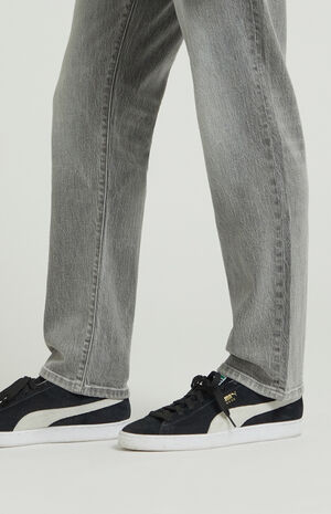 Stretch Grey Straight Jeans image number 5