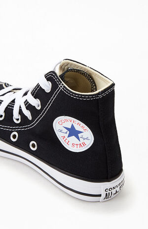 Kids Black & White Chuck Taylor All Star High Top Shoes image number 6