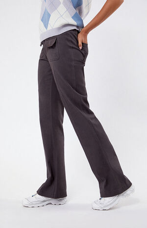 Charcoal Fit & Flare Pants image number 3