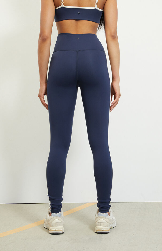 PAC 1980 PAC WHISPER Active Navy Side Tracked Yoga Pants | Pacsun