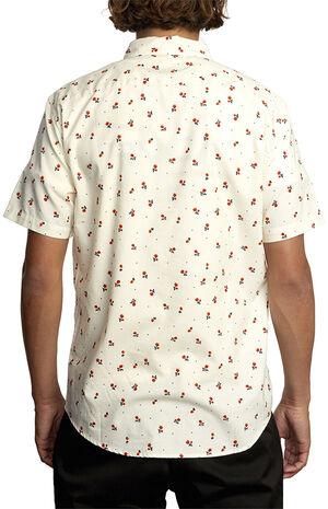 White That'll Do Printed Button Up Shirt White That'll Do Printed Button Up Shirt image number null