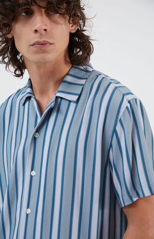 Dudley Stripe Woven Camp Shirt image number 2