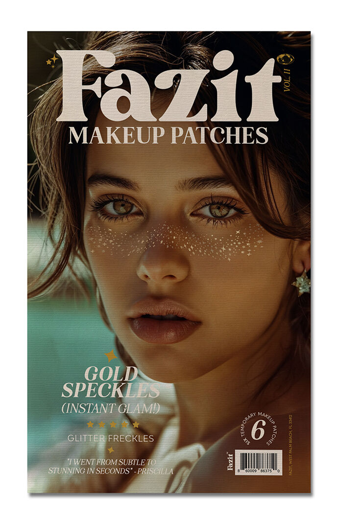 FAZIT BEAUTY Gold Glitter Freckles Makeup Patches