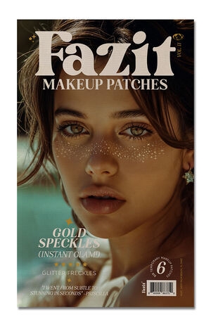 Gold Glitter Freckles Makeup Patches image number 2