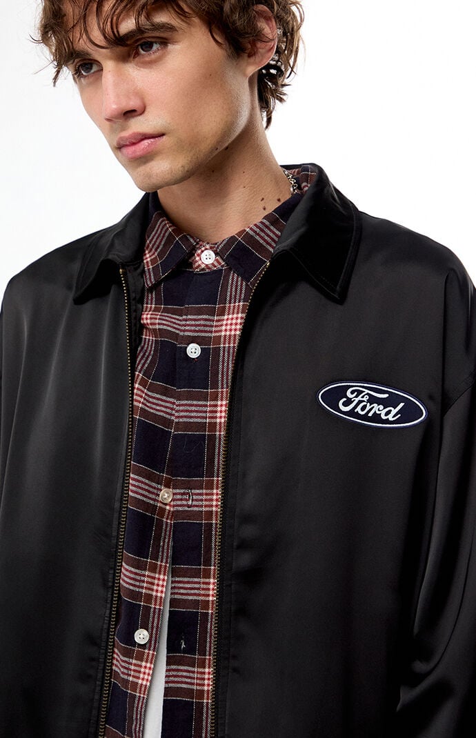 FORD Logo Satin Gas Jacket | Pacsun
