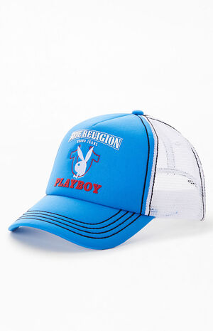 x Playboy Blue Trucker Hat image number 4