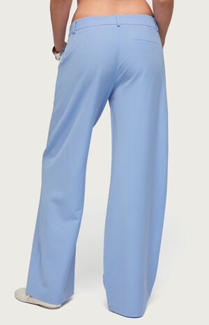 Pinstripe Tailored Straight Leg Pants image number 3