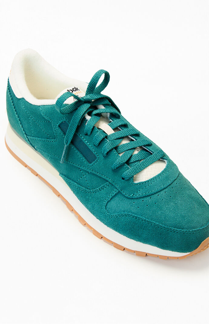 Reebok Teal Classic Leather Shoes | Pacsun