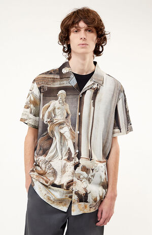 Baroque Woven Button Down Shirt Baroque Woven Button Down Shirt image number 1