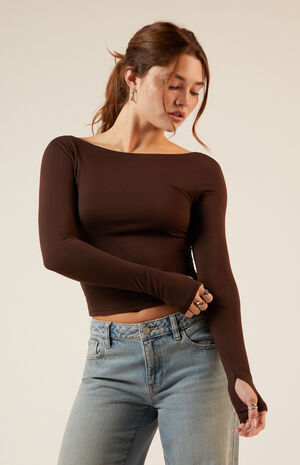 Aleena Thumbhole Long Sleeve Top image number 2