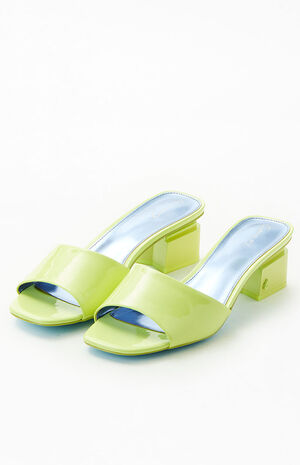 Women's Green Nova Slide Sandals image number 2