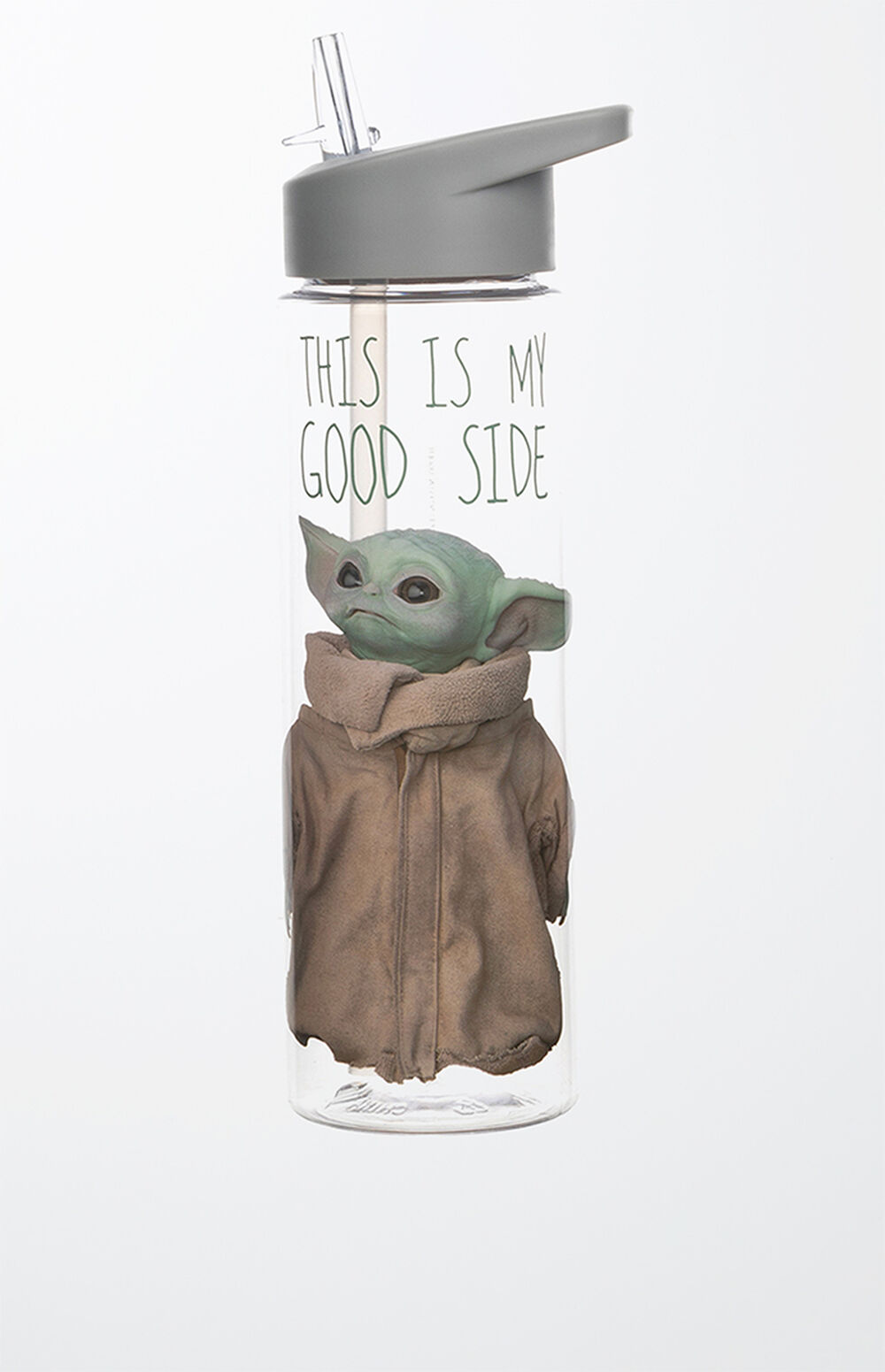 Baby Yoda Good Side Water Bottle PacSun