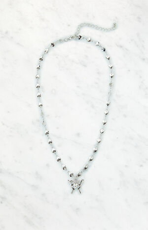 Butterfly Heart Chain Necklace image number 1