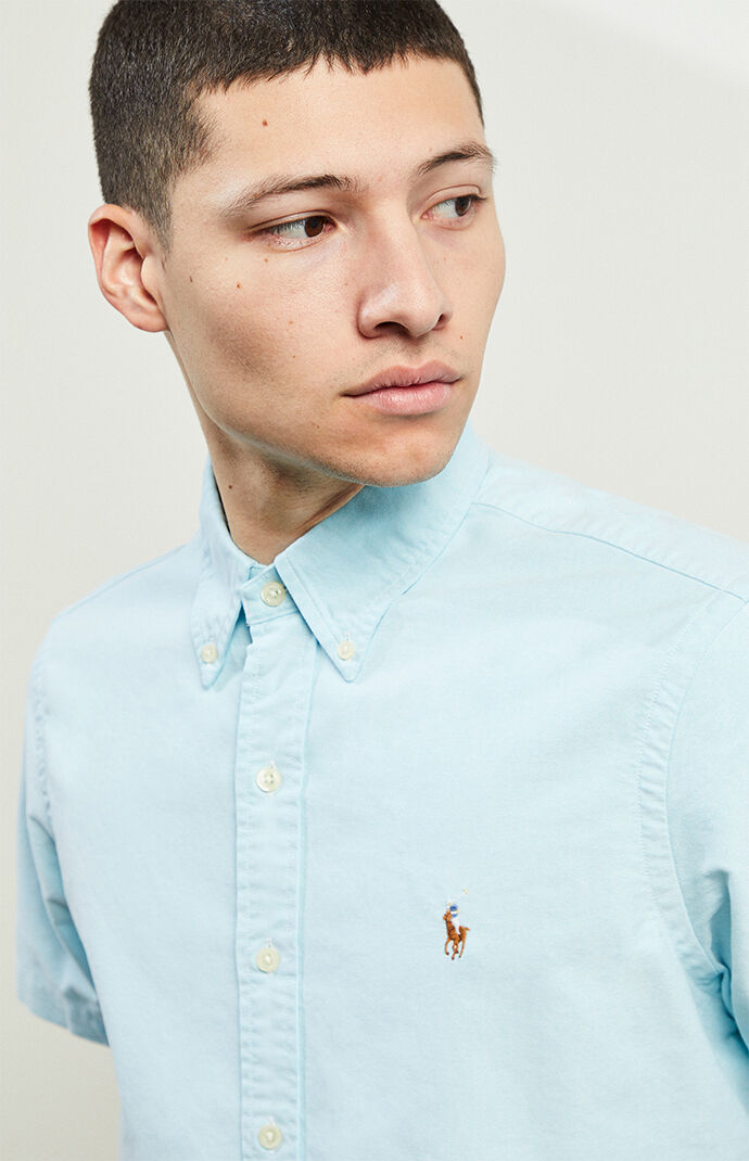 Classic Oxford Short Sleeve Button Up Shirt