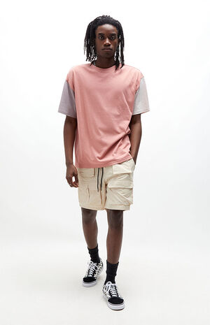 Stone Nylon Cargo Shorts image number 6