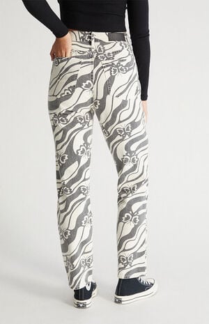 Eco Trippy Butterfly Dad Jeans image number 4