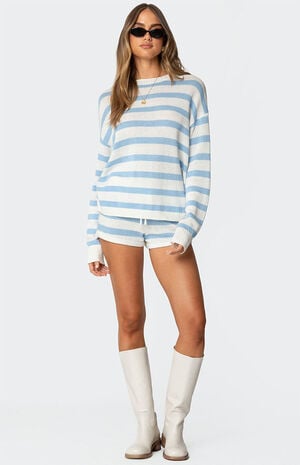 Amaris Oversized Striped Knit Sweater image number 2