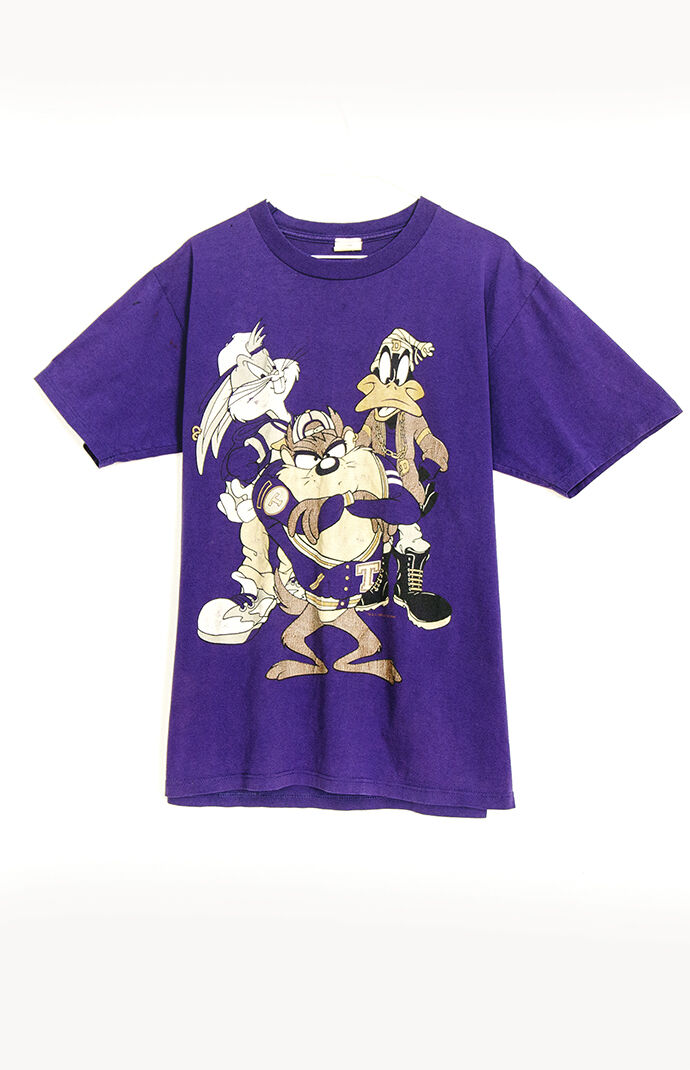 Purple looney shop tunes shirt