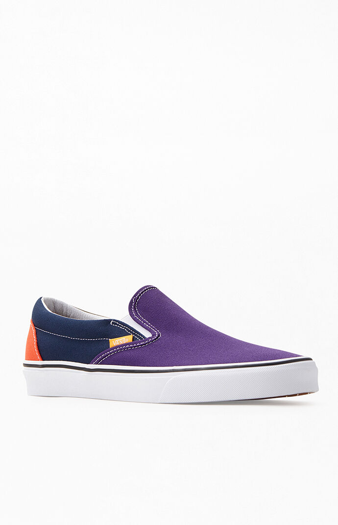 purple slip on shoes